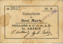 3 Mark GERMANY Saint Amarin 1914 JP.68-336 VF