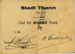 2 Mark Annulé GERMANIA Thann 1914 JP.68-376