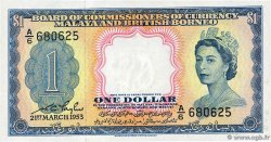 1 Dollar MALAYA and BRITISH BORNEO  1953 P.01 UNC-