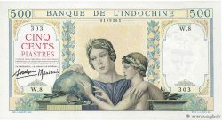 500 Piastres INDOCHINE FRANÇAISE  1939 P.057 SPL