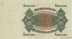 5 Millionen Mark GERMANY  1923 P.090 VF