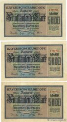 5000 Mark Lot GERMANY Munich 1922 PS.0925 F-