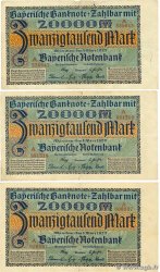 20000 Mark Lot ALEMANIA Munich 1923 PS.0926 RC a BC