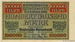 100000 Mark GERMANIA Munich 1923 PS.0928