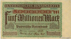 5 Millions Mark GERMANY Munich 1923 PS.0932