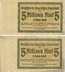 5 Millionen Mark Lot GERMANY Münich 1923  VG