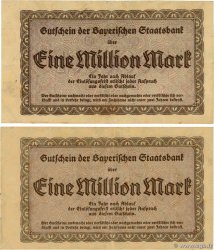 1 Million Mark Lot GERMANY Münich 1923  F