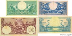 5, 10, 25 et 100 Rupiah Lot INDONÉSIE  1957 P.065, P.066, P.067 et P.069 TTB