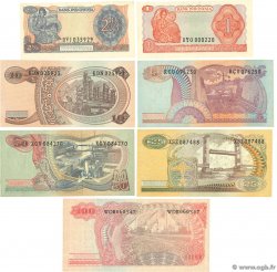 1 au 100 Rupiah Lot INDONESIA  1968 P.102 au P.108a MBC