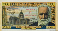 5 NF sur 500 Francs Victor HUGO FRANCIA  1959 F.52.02 SPL