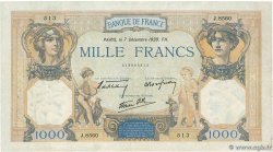 1000 Francs CÉRÈS ET MERCURE type modifié FRANCIA  1939 F.38.40 BC+