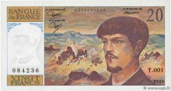 20 Francs DEBUSSY FRANCIA  1980 F.66.01 SC+