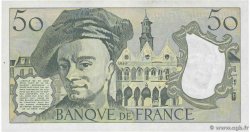 50 Francs QUENTIN DE LA TOUR FRANKREICH  1989 F.67.15 fST+