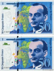 50 Francs SAINT-EXUPÉRY Consécutifs FRANCE  1993 F.72.02