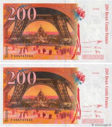 200 Francs EIFFEL Consécutifs FRANKREICH  1999 F.75.05 ST