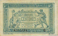 50 Centimes TRÉSORERIE AUX ARMÉES 1917 FRANCE  1917 VF.01.07 TB+