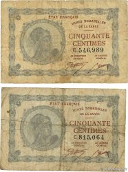 50 Centimes MINES DOMANIALES DE LA SARRE Lot FRANCIA  1920 VF.50.03 MC