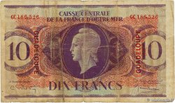 10 Francs GUADELOUPE  1944 P.27a MC