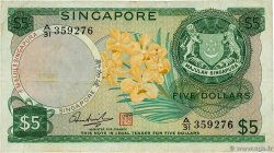 5 Dollars SINGAPOUR  1967 P.02d TB