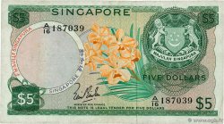 5 Dollars SINGAPORE  1967 P.02a F