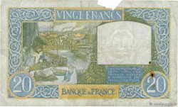 20 Francs TRAVAIL ET SCIENCE FRANCIA  1940 F.12.11 q.MB