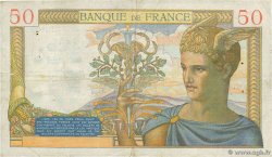 50 Francs CÉRÈS modifié FRANKREICH  1939 F.18.30 S