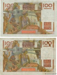 100 Francs JEUNE PAYSAN Lot FRANKREICH  1948 F.28.17 S