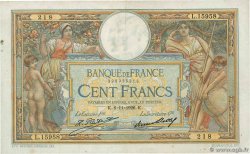 100 Francs LUC OLIVIER MERSON grands cartouches FRANCE  1926 F.24.05 TB+