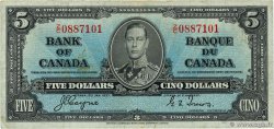 5 Dollars CANADA  1937 P.060c TB+