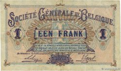 1 Franc BELGIUM  1915 P.086a VF