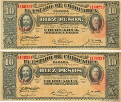 10 Pesos Lot MEXIQUE  1915 PS.0535a