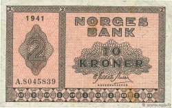 2 Kroner NORVÈGE  1941 P.16a1 MBC