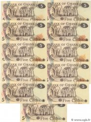 5 Cedis Consécutifs GHANA  1977 P.15b SPL+