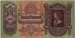 100 Pengö HUNGARY  1930 P.098 F+