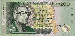 200 Rupees ISOLE MAURIZIE  1999 P.52a q.BB