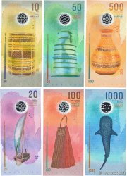 10 au 1000 Rufiyaa Lot MALDIVAS  2015 P.26 au P.31 FDC