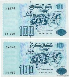 100 Dinars Consécutifs ALGERIA  1992 P.137