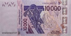 10000 Francs WEST AFRIKANISCHE STAATEN  2019 P.418D