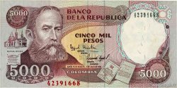 5000 Pesos COLOMBIE  1994 P.440 SUP