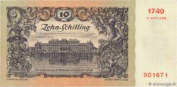 10 Schilling AUSTRIA  1950 P.128 VF+