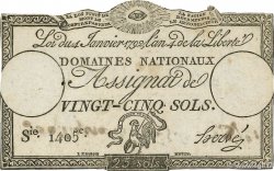 25 Sols Faux FRANKREICH  1792 Ass.25f