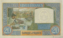 20 Francs TRAVAIL ET SCIENCE FRANCE  1942 F.12.21 SUP