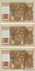 100 Francs JEUNE PAYSAN Lot FRANCIA  1952 F.28.32