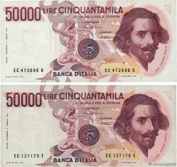 50000 Lire Lot ITALIEN  1984 P.113a