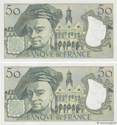 50 Francs QUENTIN DE LA TOUR Consécutifs FRANKREICH  1990 F.67.16 fST+