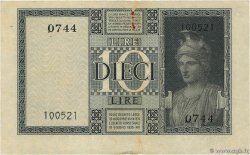 10 Lire ITALIE  1939 P.025c TTB+