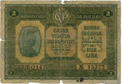 2 Lire ITALIEN  1918 PM.05 SGE