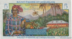 5 Francs Bougainville SAINT PIERRE ET MIQUELON  1946 P.22 NEUF