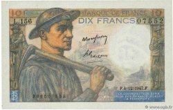 10 Francs MINEUR FRANCIA  1947 F.08.19 EBC+