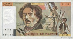 100 Francs DELACROIX modifié FRANKREICH  1989 F.69.13c